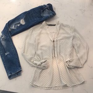 Zara jeans and top